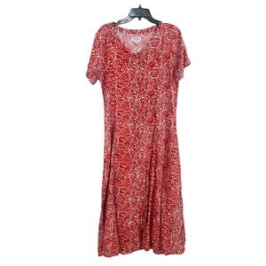 Vintage button down T-shirt dress FLORAL VTG